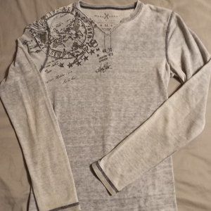 Mark Ecko Distressed Foil Long Sleeve